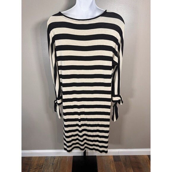 Soft Surroundings Adrift Striped Dress,  XS Black & White - Picture 3 of 7